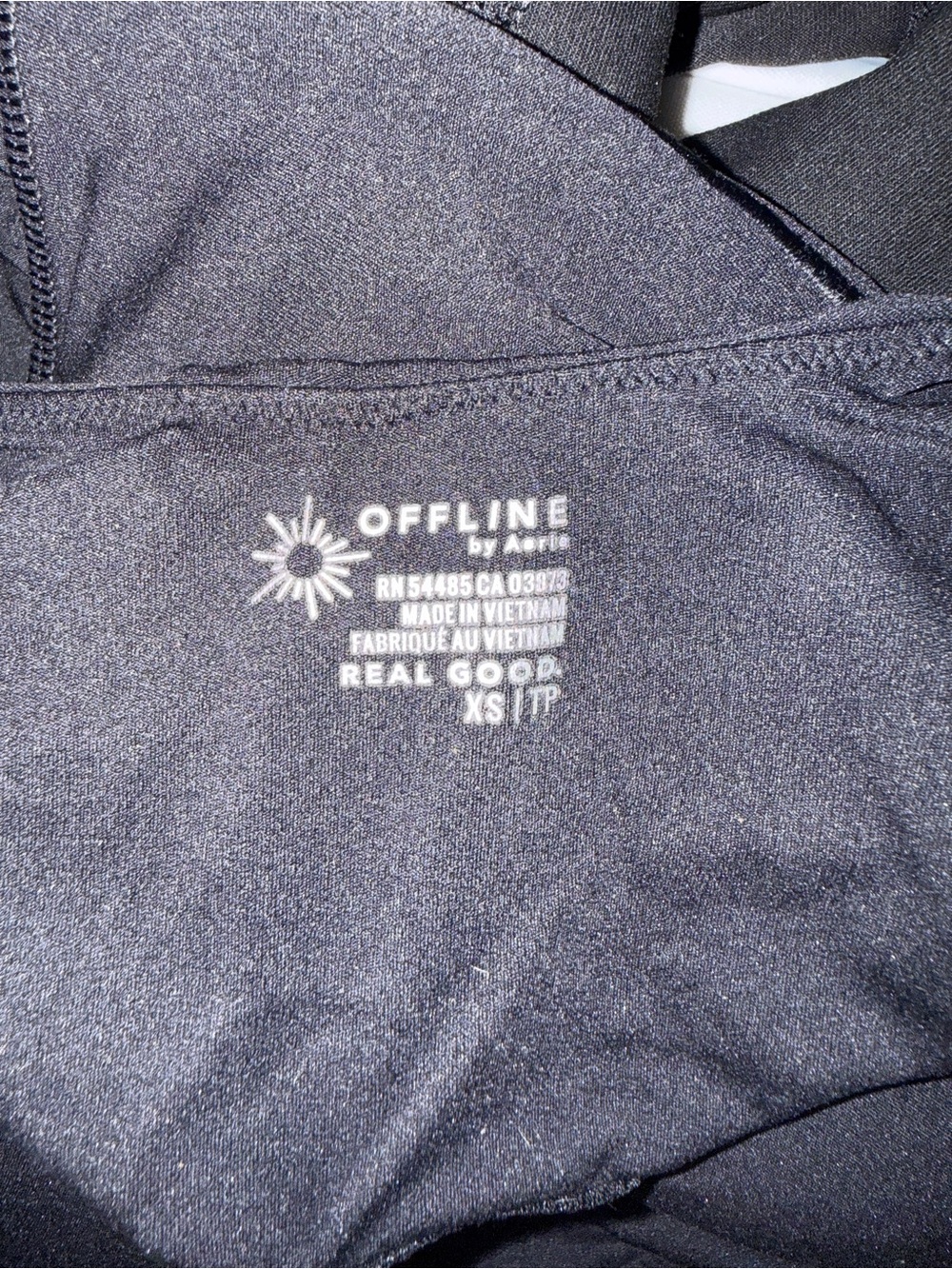 OFFLINE by Aerie Tiebreaker Pleated Tennis Dress in black. Size XS. - Picture 4 of 4